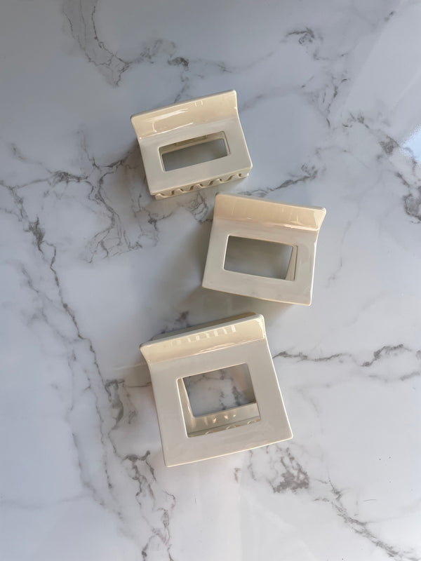Artemis Hairclip | Ivory
