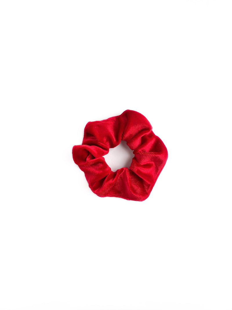 Velvet scrunchie | Red