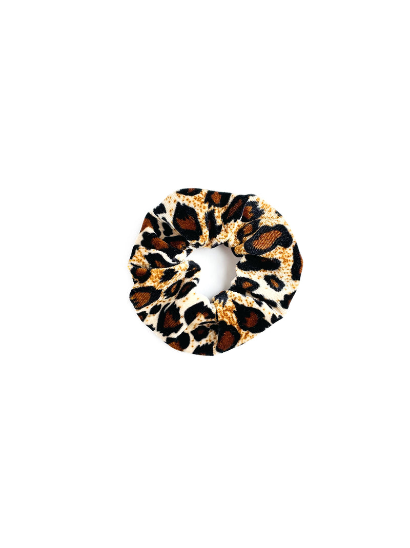 Velvet scrunchie | Leopard