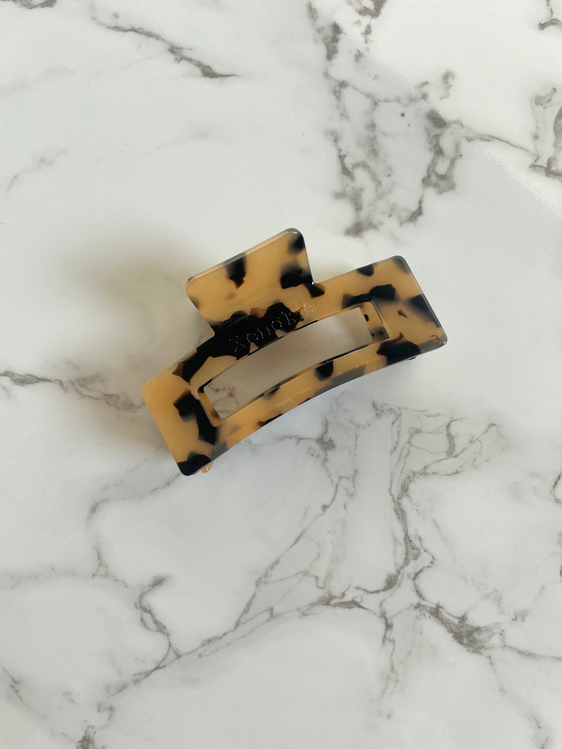 Hera Hairclip | Beige tortoise